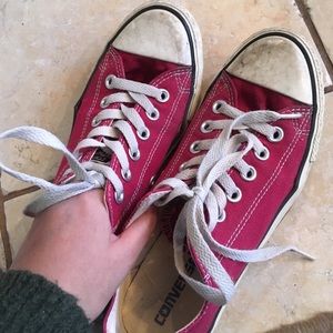 Red Converse - 7.5 Women's